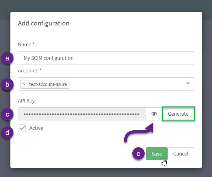 scim configuration setup