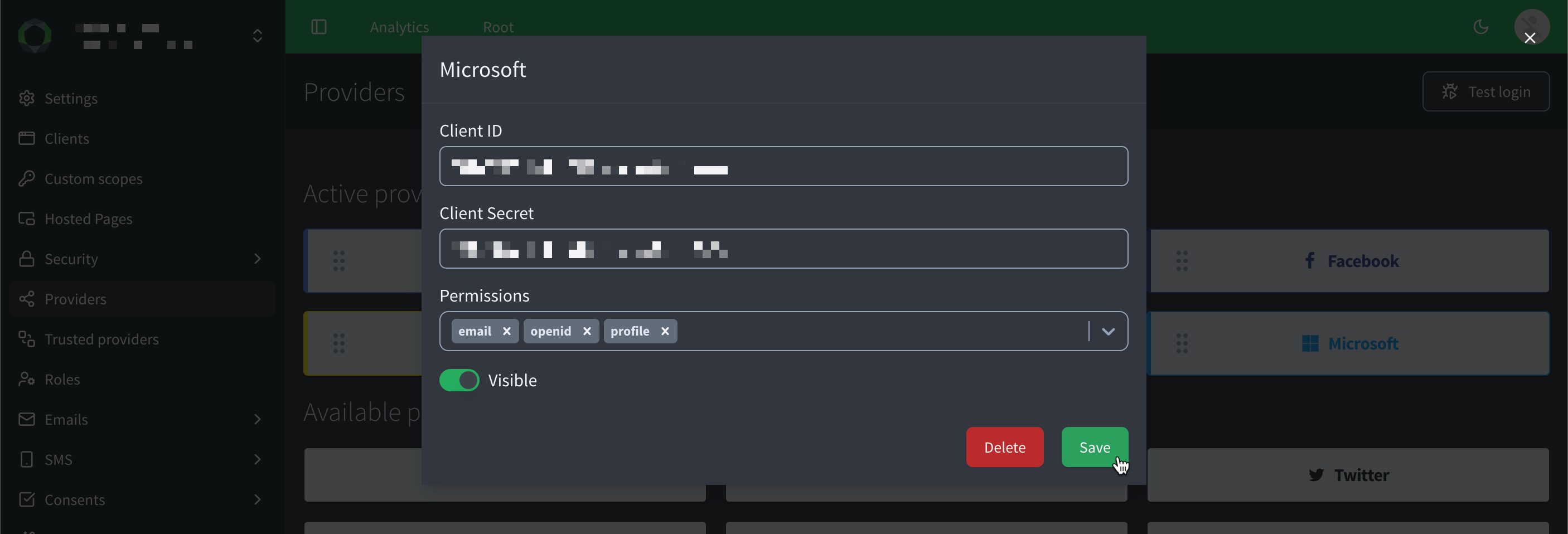 social microsoft console steps