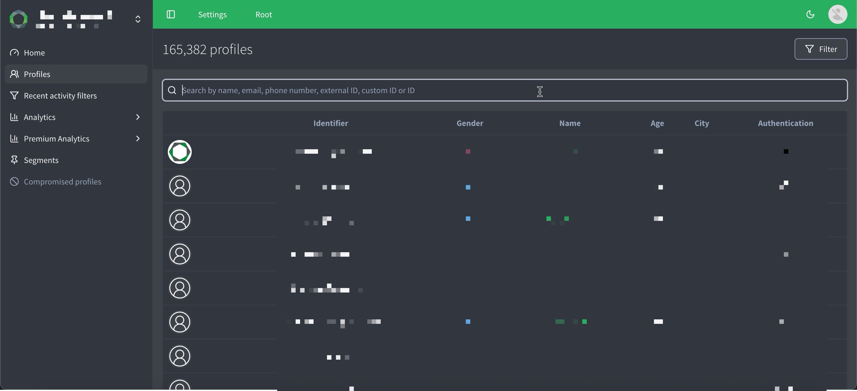 search user profiles