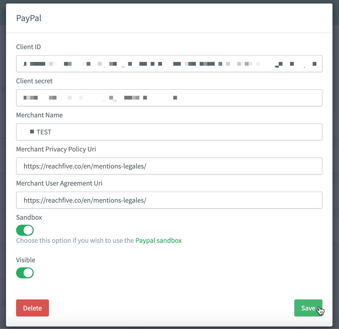 paypal console overview