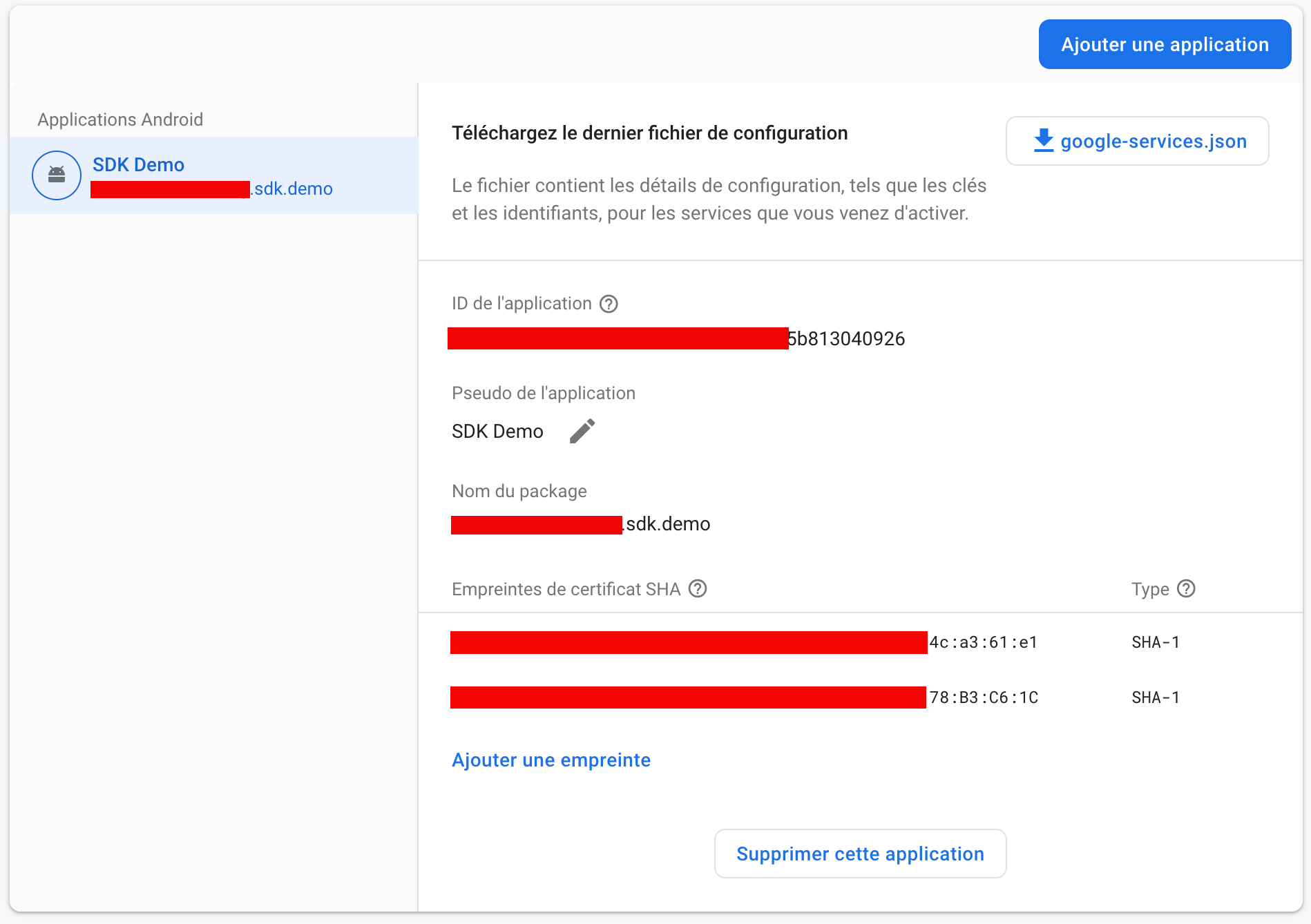 sha1 firebase