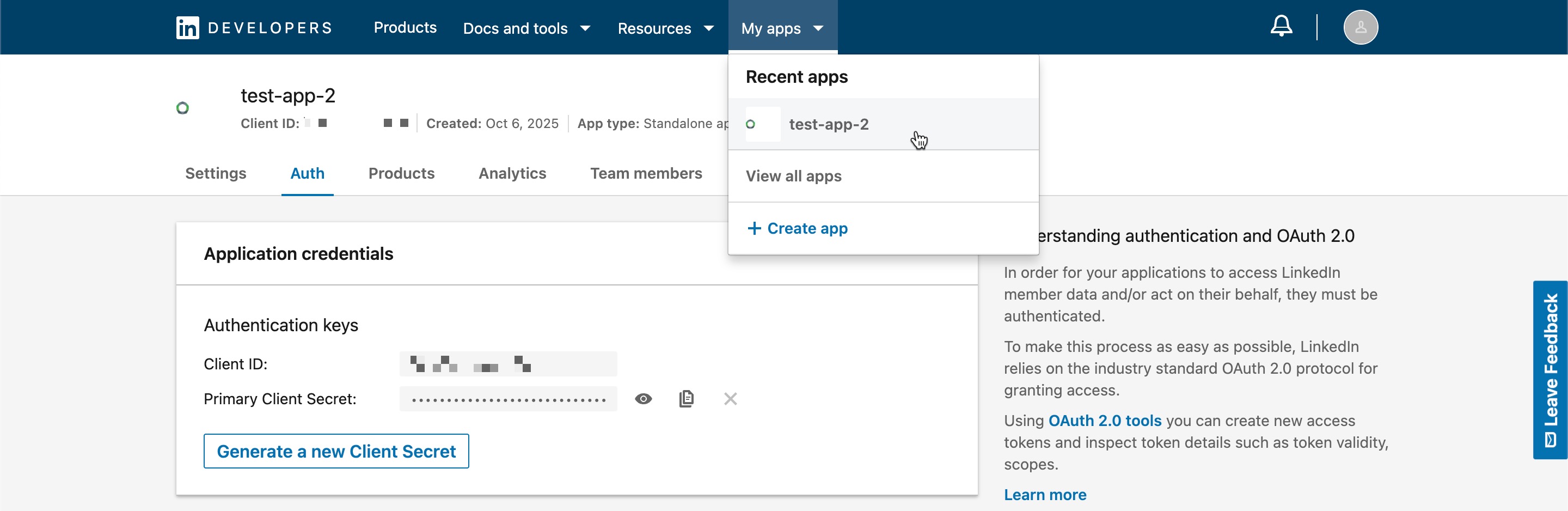 dev portal myapps