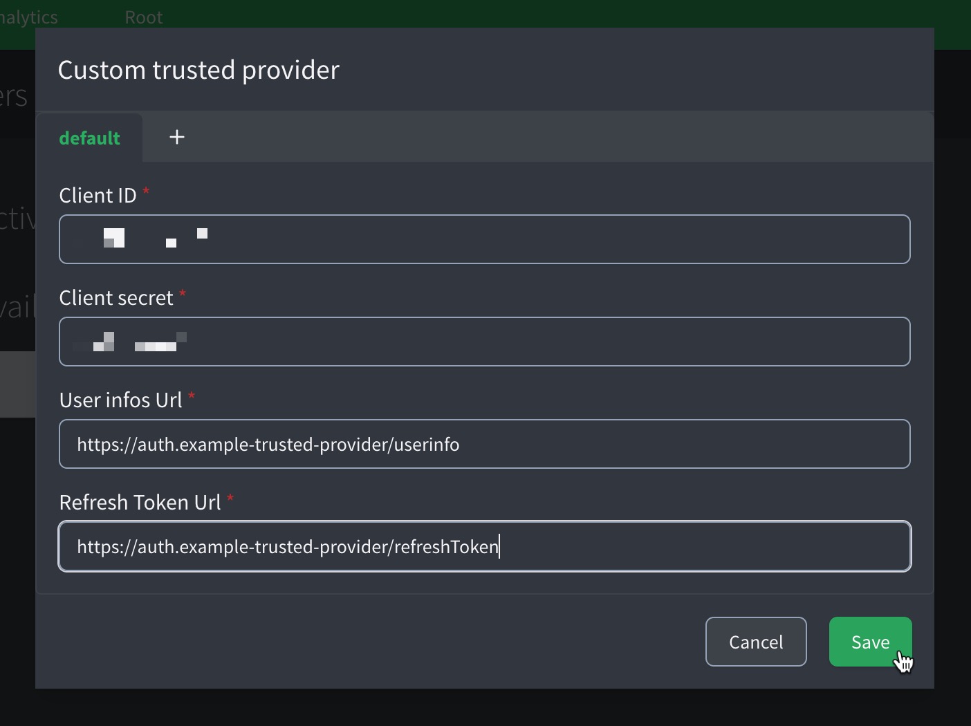 custom details