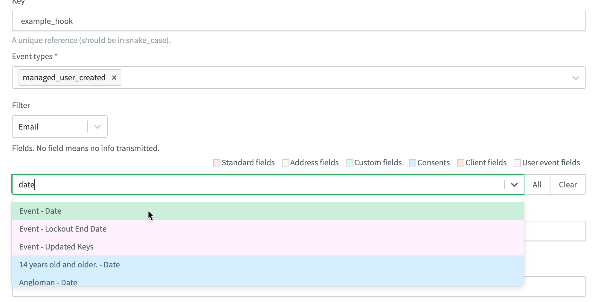 2120 event date console