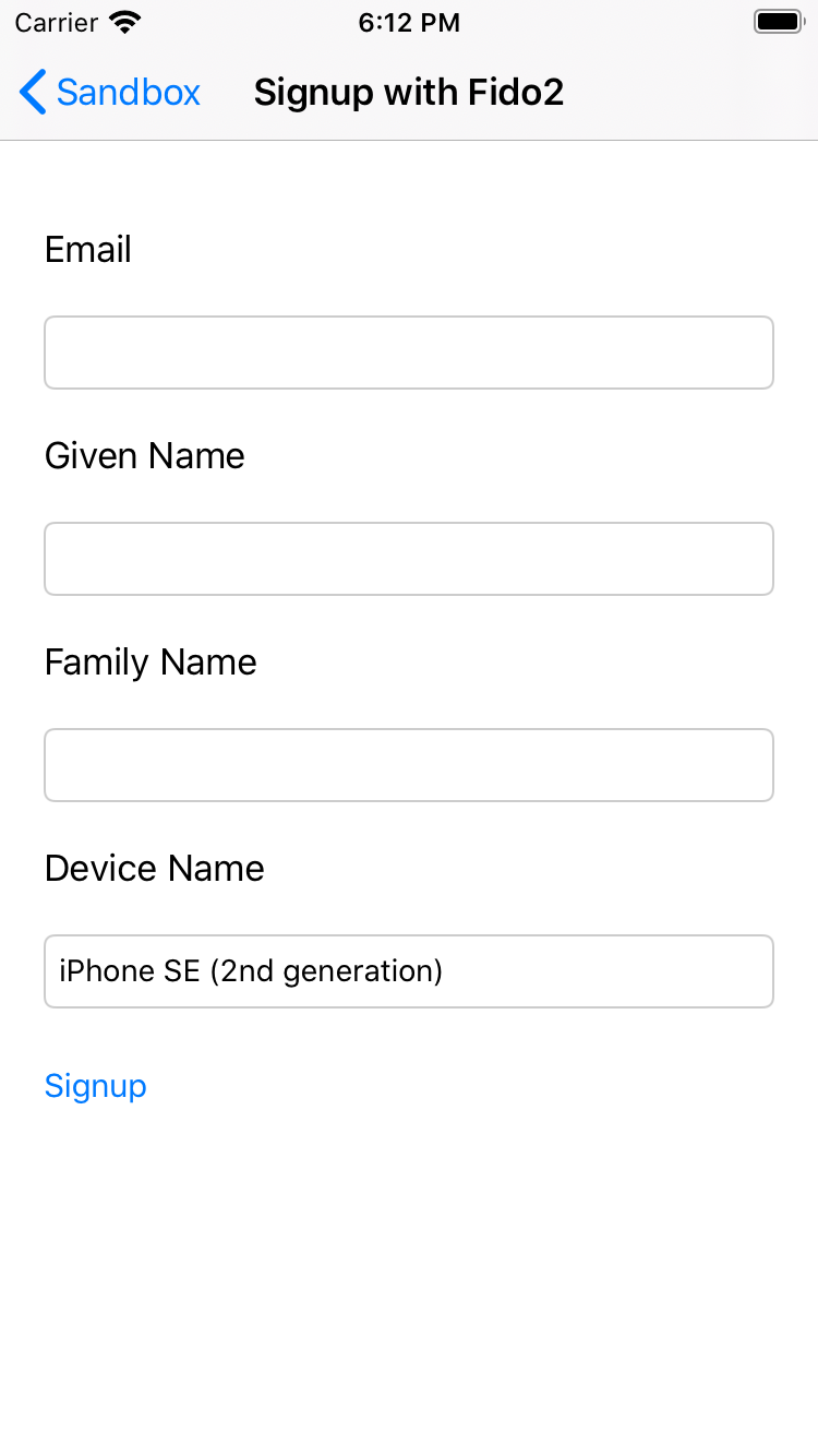 webauthn signup