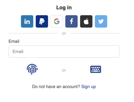 showAuth login with biometric